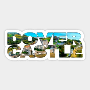 DOVER CASTLE - Kent, England Aerial View Sticker